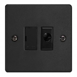 Varilight XDE6UFOB.MB Matt Black 13A Unswitched Fused Spur with Flex Outlet