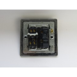 Varilight XDE6UFOW.BS Brushed Steel 13A Unswitched Fused Spur with Flex Outlet Varilight XDE6UFOW.BS Brushed Steel 13A Unswitched Fused Spur with Flex Outlet