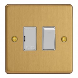 Varilight XDE6W.BB Brushed Brass 13A Switched Fused Spur