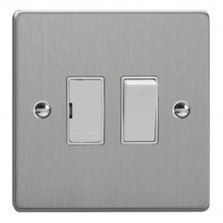 Varilight XDE6W.BS Brushed Steel 13A Switched Fused Spur