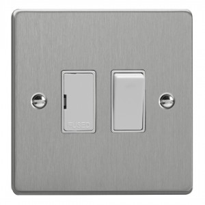 Varilight XDE6W.BS Brushed Steel 13A Switched Fused Spur