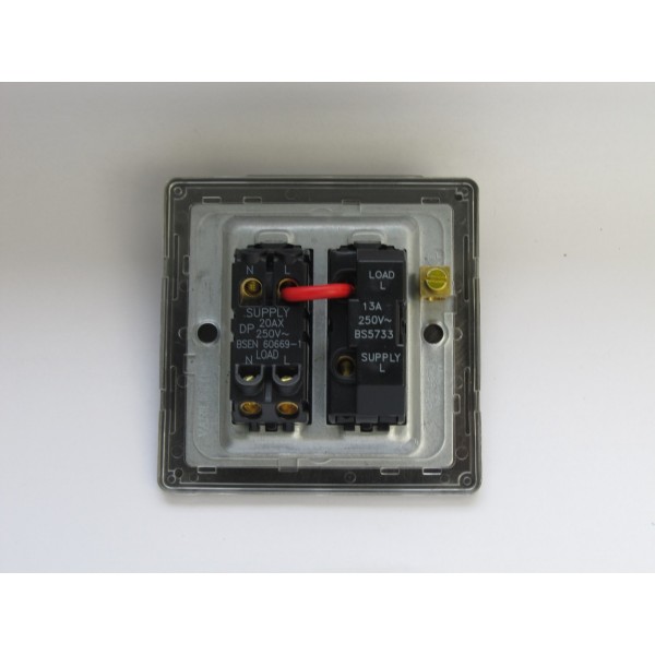 Varilight XDE6W.BS Brushed Steel 13A Switched Fused Spur Varilight XDE6W.BS Brushed Steel 13A Switched Fused Spur