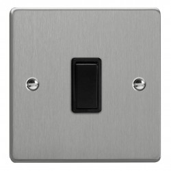 Varilight XDE7B.BS Brushed Steel 1-Gang 10A Intermediate Rocker Switch