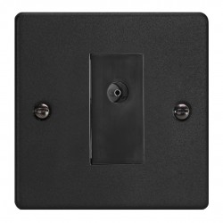Varilight XDE8ISOB.MB Matt Black 1-Gang TV Socket/ Isolated Co-axial
