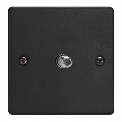 Varilight XDE8S.MB Matt Black 1-Gang TV Socket/ F-Type Satellite