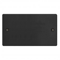 Varilight XDEDB.MB Matt Black Double Blank Plate