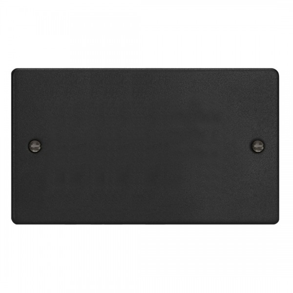 Varilight XDEDB.MB Matt Black Double Blank Plate