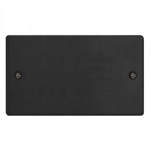 Varilight XDEDB.MB Matt Black Double Blank Plate