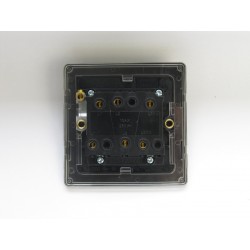 Varilight XDEFIB.BS Brushed Steel 10A Fan Isolating Switch (3 Pole)