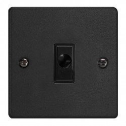 Varilight XDEFOB.MB Matt Black 16A Flex Outlet Plate