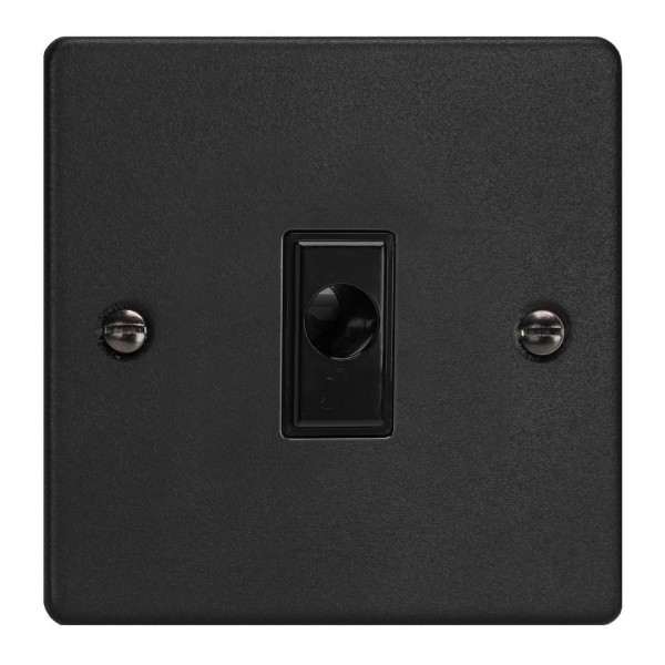 Varilight XDEFOB.MB Matt Black 16A Flex Outlet Plate