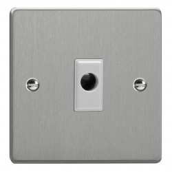 Varilight XDEFOW.BS Brushed Steel 16A Flex Outlet Plate