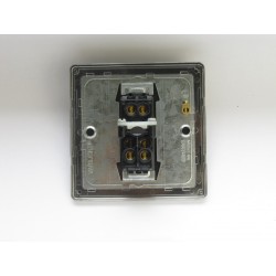 Varilight XDEFOW.BS Brushed Steel 16A Flex Outlet Plate