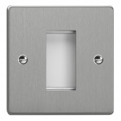 Varilight XDEG1.BS Brushed Steel DataGrid Plate (1 Grid Space)