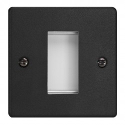 Varilight XDEG1.MB Matt Black DataGrid Plate (1 Grid Space)