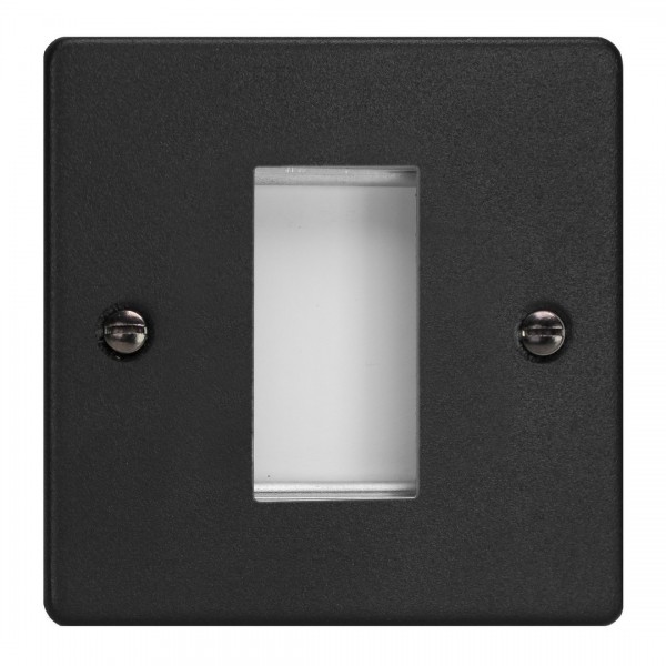 Varilight XDEG1.MB Matt Black DataGrid Plate (1 Grid Space)