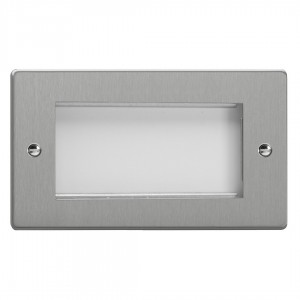Varilight XDEG4.BS Brushed Steel DataGrid Twin Plate (4 Grid Spaces)