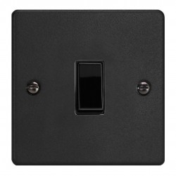 Varilight XDER1B.MB Matt Black 1-Gang 10A Retractive Switch