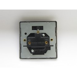Varilight XDERP2AW.BS Brushed Steel 1-Gang 2A Round Pin Socket
