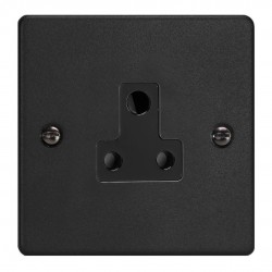 Varilight XDERP5AB.MB Matt Black 1-Gang 5A Round Pin Socket