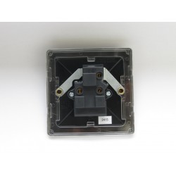 Varilight XDERP5AW.BS Brushed Steel 1-Gang 5A Round Pin Socket
