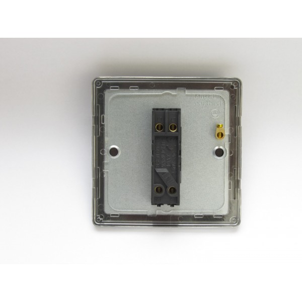 Varilight XDET7.BS Brushed Steel 1-Gang 10A Intermediate Toggle Switch