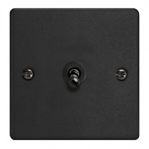 Varilight XDET7.MB Matt Black 1-Gang 10A Intermediate Toggle Switch