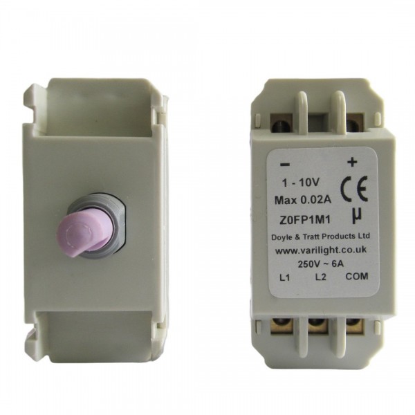 Varilight MFP1M1 1-10V 2-Way Push On/Off F-Series Replacement Dimmer Module for multiple LED drivers requiring 1-10V DC input
