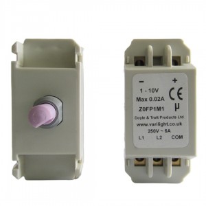 Varilight MFP1M1 1-10V 2-Way Push On/Off F-Series Replacement Dimmer Module for multiple LED drivers requiring 1-10V DC input