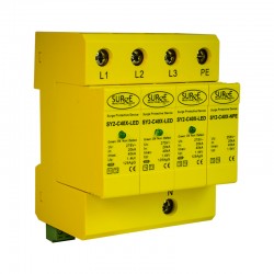 Surge Protection SY2-C40XLED Type 2+3, 3 Phase, with LED Indication