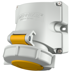 Mennekes 9300 Wall Mounted Socket IP67 16A 3P 110V 4h