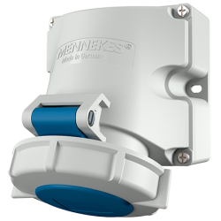 Mennekes 9301 Wall Mounted Socket IP67 16A 3P 230V 6h