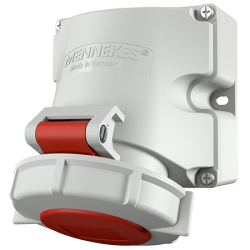 Mennekes 9342 Wall Mounted Socket IP67 16A 5p 400V 6h