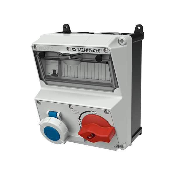Mennekes 922452 AMAXX DUO Interlocked Combination Unit with RCD IP67 16A 3P 230V 6h 30mA