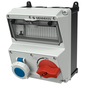 Mennekes 922452 AMAXX DUO Interlocked Combination Unit with RCD IP67 16A 3P 230V 6h 30mA