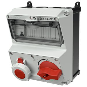 Mennekes 922453 AMAXX DUO Interlocked Combination Unit with RCD IP67 16A 5P 400V 6h 30mA