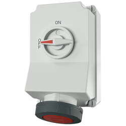 Mennekes 5113PB DUO Interlocked Wall Mounted Socket with Pilot Contact IP67 63A 5P 400V 6h