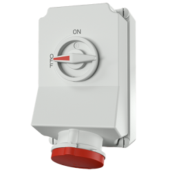 Mennekes 5959PA DUO Interlocked Wall Mounted Socket with Pilot Contact IP44 63A 5P 400V 6h