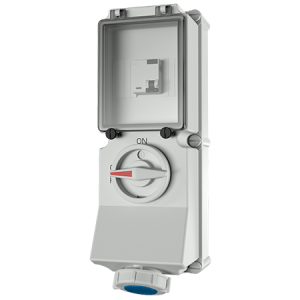 Mennekes 7245UK DUO Interlocked Socket with RCD IP67 16A 3P 230V 6h 30mA