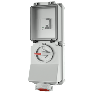 Mennekes 7246UK DUO Interlocked Socket with RCD IP67 16A 4P 400V 6h 30mA