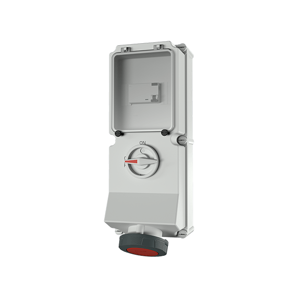 Mennekes 7250UK DUO Interlocked Socket with RCD IP67 63A 4P 400V 6h 30mA