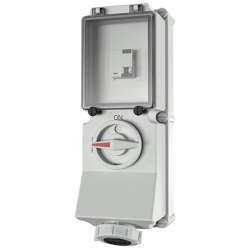 Mennekes 7393UK DUO Interlocked Socket with RCD IP67 16A 3P 110V 4h 30mA