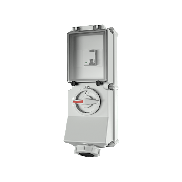 Mennekes 7393UK DUO Interlocked Socket with RCD IP67 16A 3P 110V 4h 30mA