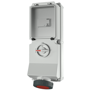 Mennekes 7470UK DUO Interlocked Socket with RCD IP67 32A 3P 230V 6h 30mA