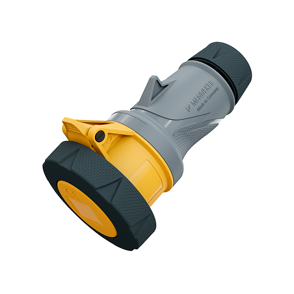 Mennekes 14619 PowerTOP Xtra Connector with ErgoContact IP67 / IP69 16A 3P 110V 4h