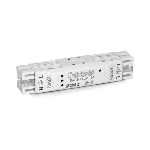 Quickwire QSL34 Switch & Load Compact Connector 16A Maintenance Free Junction Box with 3-Plate Wiring IP30