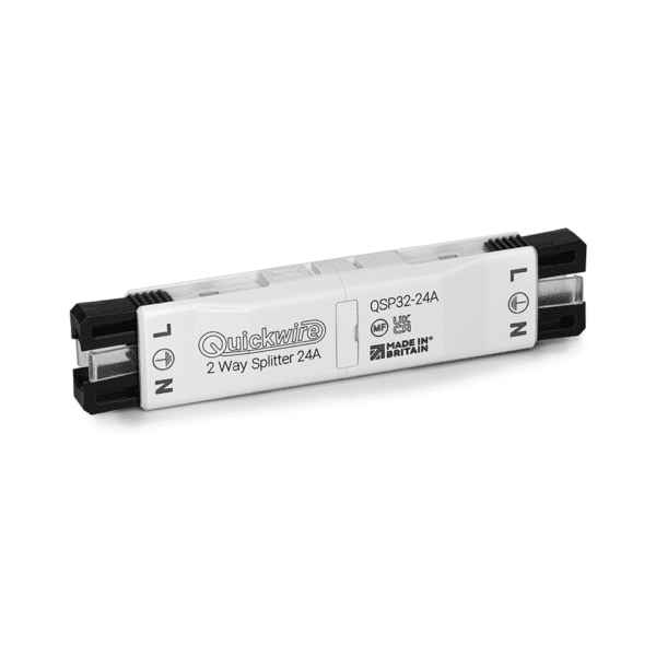 Quickwire QSP32-24A 2-Way Splitter 24A Maintenance Free Junction Box IP30 Quickwire QSP32-24A 2-Way Splitter 24A Maintenance Free Junction Box IP30