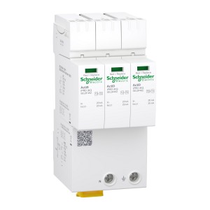 Schneider Electric SEL8F460 Acti9 Type 2+3 Surge Arrester with Pluggable Cartridge KQ II A iPRD iKQ 3P+N with Fuse 20kA