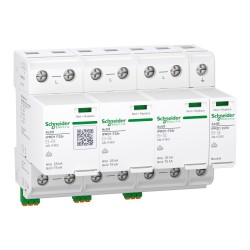 Schneider Electric A9L1F625 Acti9 Type 2 Surge Protection Device iPRD1 F25r T1+2 25kA w/Fuse 3P+N 275V w/remote