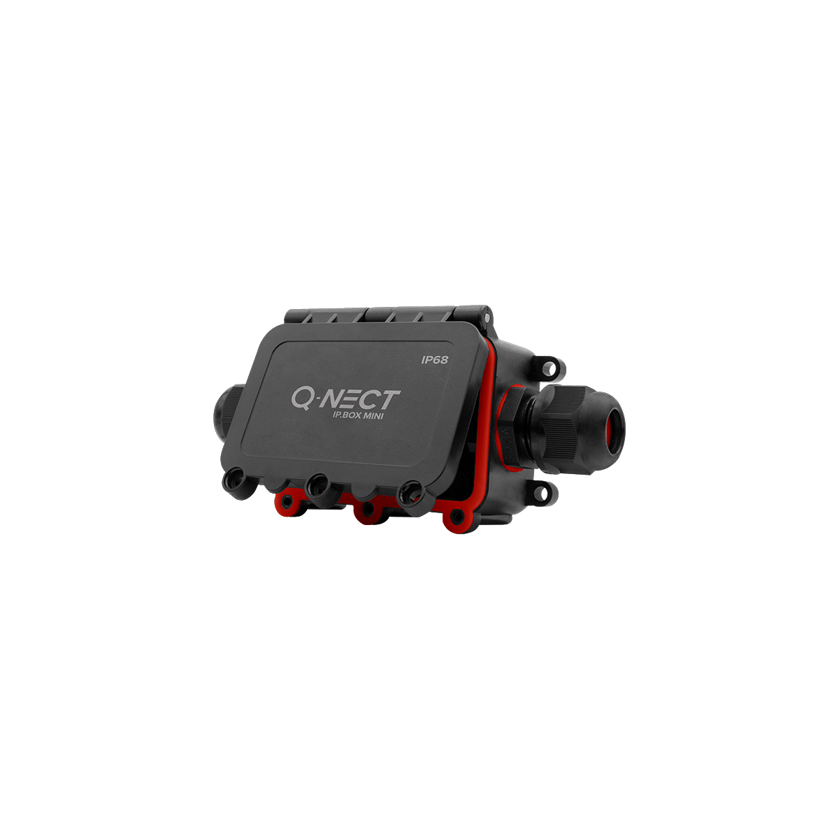 Unicrimp QOE8342BLK Q-Nect Black 4 Pole 2 Way Inline Connection Box ...